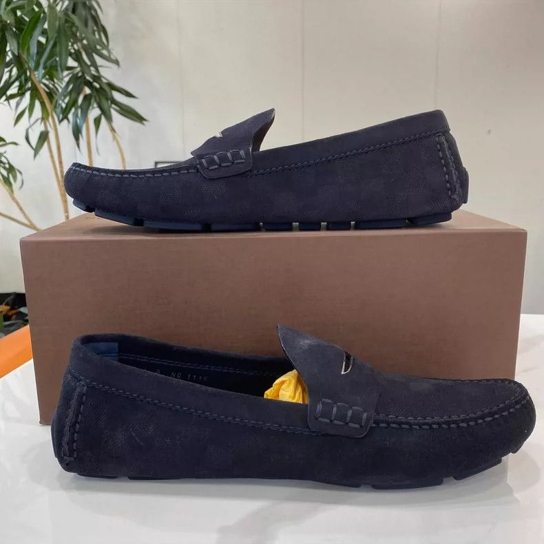 Louis Vuitton LV Suede Casual Loafers for Relaxed Style Size US 8 / EU 41 - 3 Thumbnail