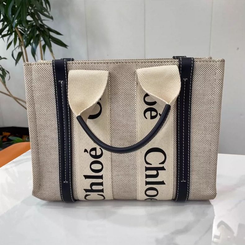 Chloe Chloe Woody Logo Mini Canvas Tote Bag Size ONE SIZE - 2 Thumbnail