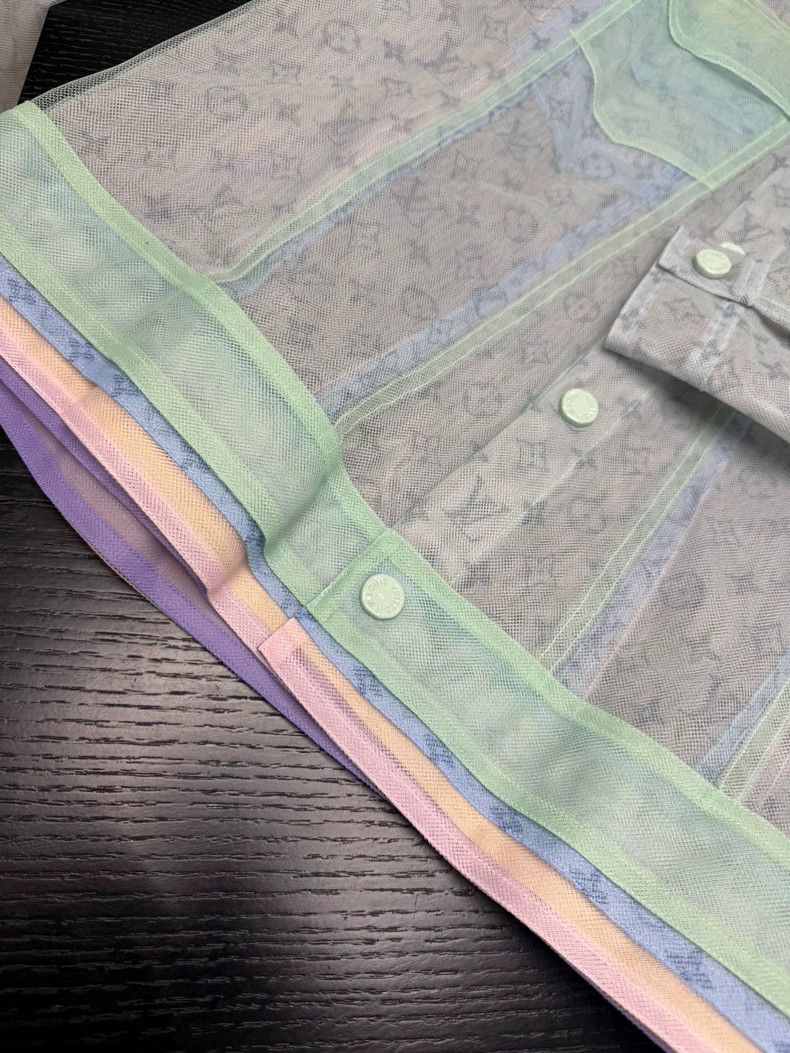 Louis Vuitton Louis Vuitton Sheer Macaron Denim Jacket Size US L / EU 52-54 / 3 - 6 Thumbnail