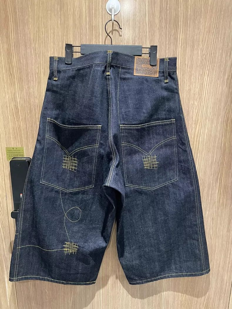 Kapital Original Denim Wide-Leg Shorts for All Genders Size US 26 / EU 42 - 2 Thumbnail