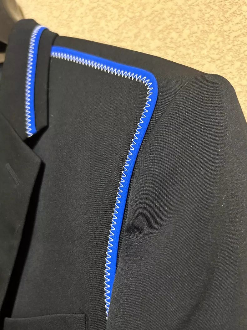 Dior Dior Electric Blue Wool Suit Jacket Size US M / EU 48-50 / 2 - 3 Thumbnail