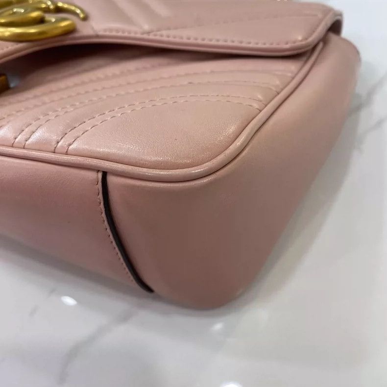 Gucci Gucci Pink Marmont Shoulder Bag Size ONE SIZE - 6 Thumbnail