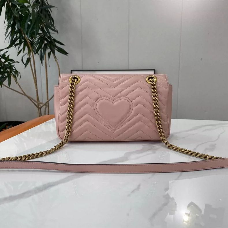 Gucci Gucci Pink Marmont Shoulder Bag Size ONE SIZE - 2 Thumbnail
