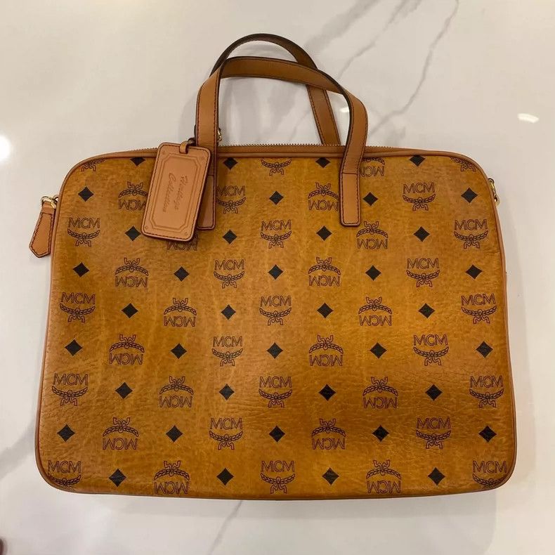 MCM MCM Cognac Color Computer Bag Size ONE SIZE - 2 Thumbnail