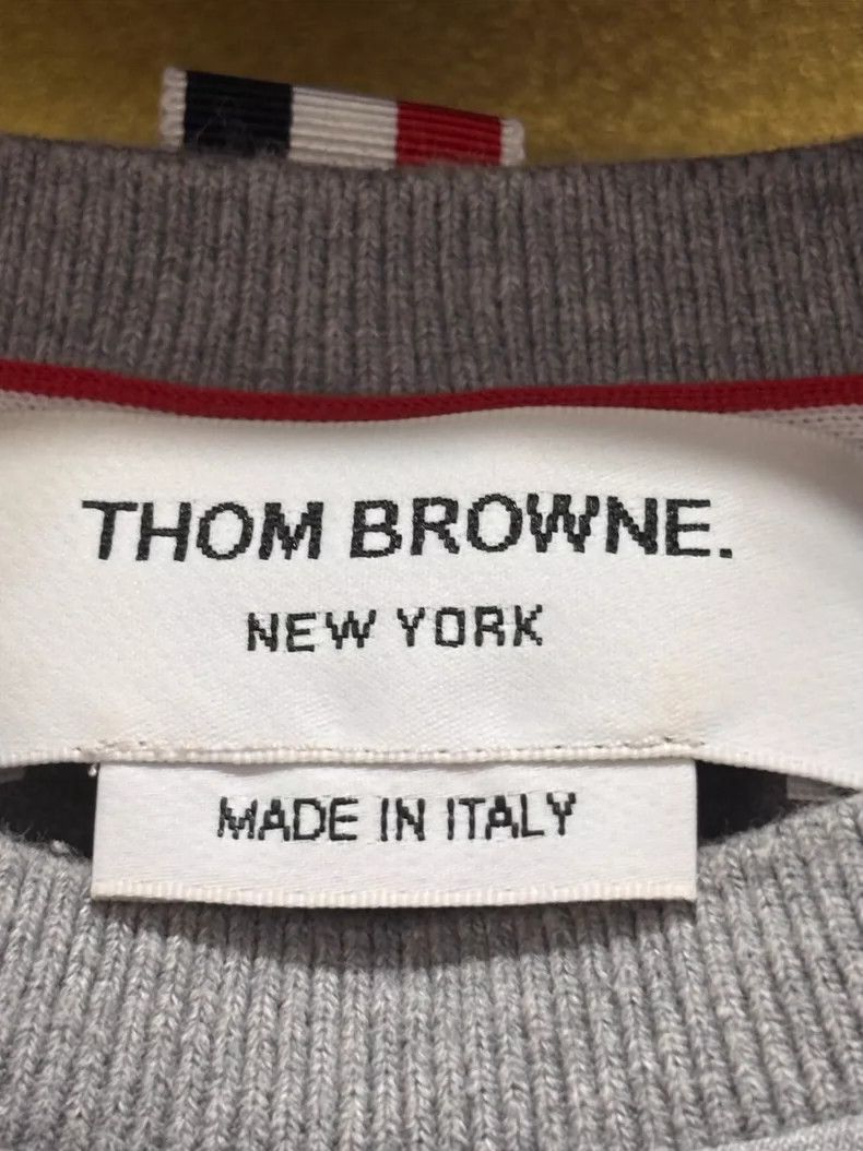 Thom Browne Gray Short Sleeve T-Shirt Made in Italy Size US XS / EU 42 / 0 - 5 Thumbnail