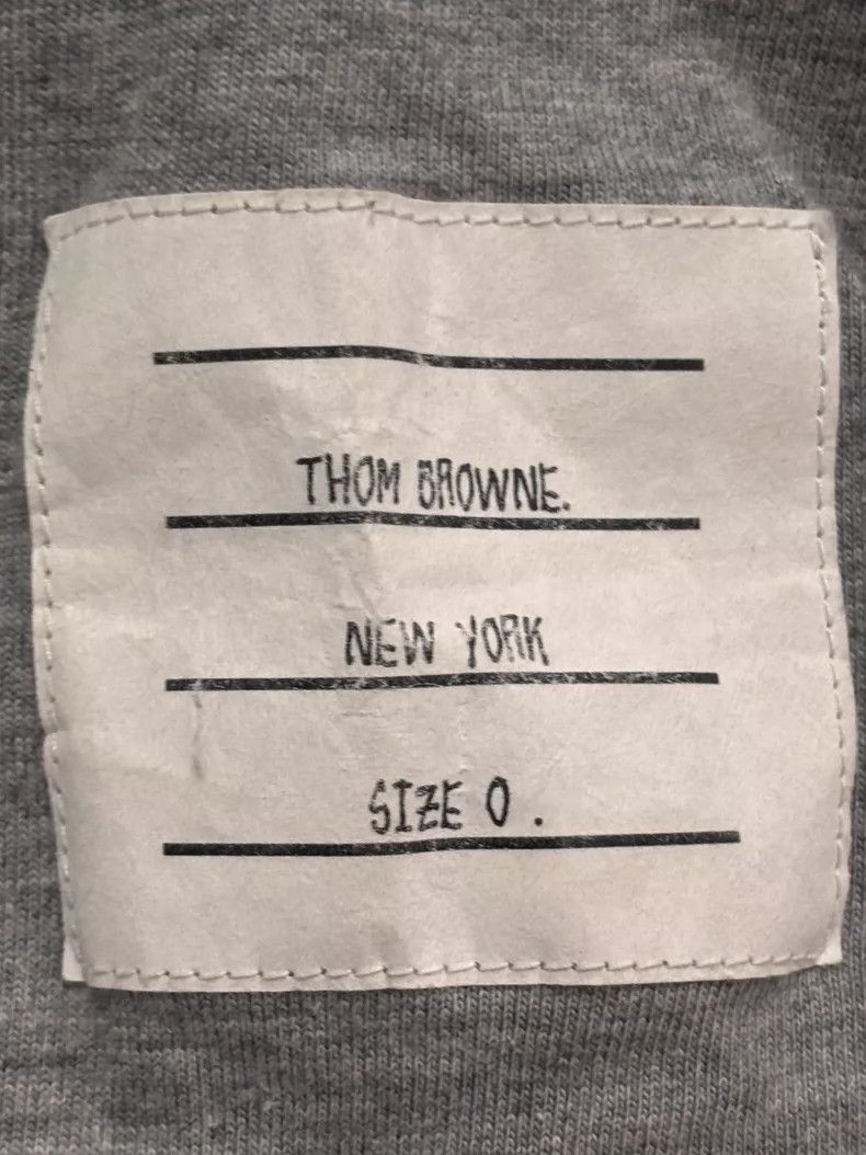 Thom Browne Gray Short Sleeve T-Shirt Made in Italy Size US XS / EU 42 / 0 - 4 Thumbnail