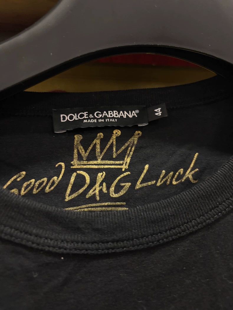 Dolce & Gabbana DG Black Short Sleeve Shirt Size 44 Size US L / EU 52-54 / 3 - 4 Thumbnail