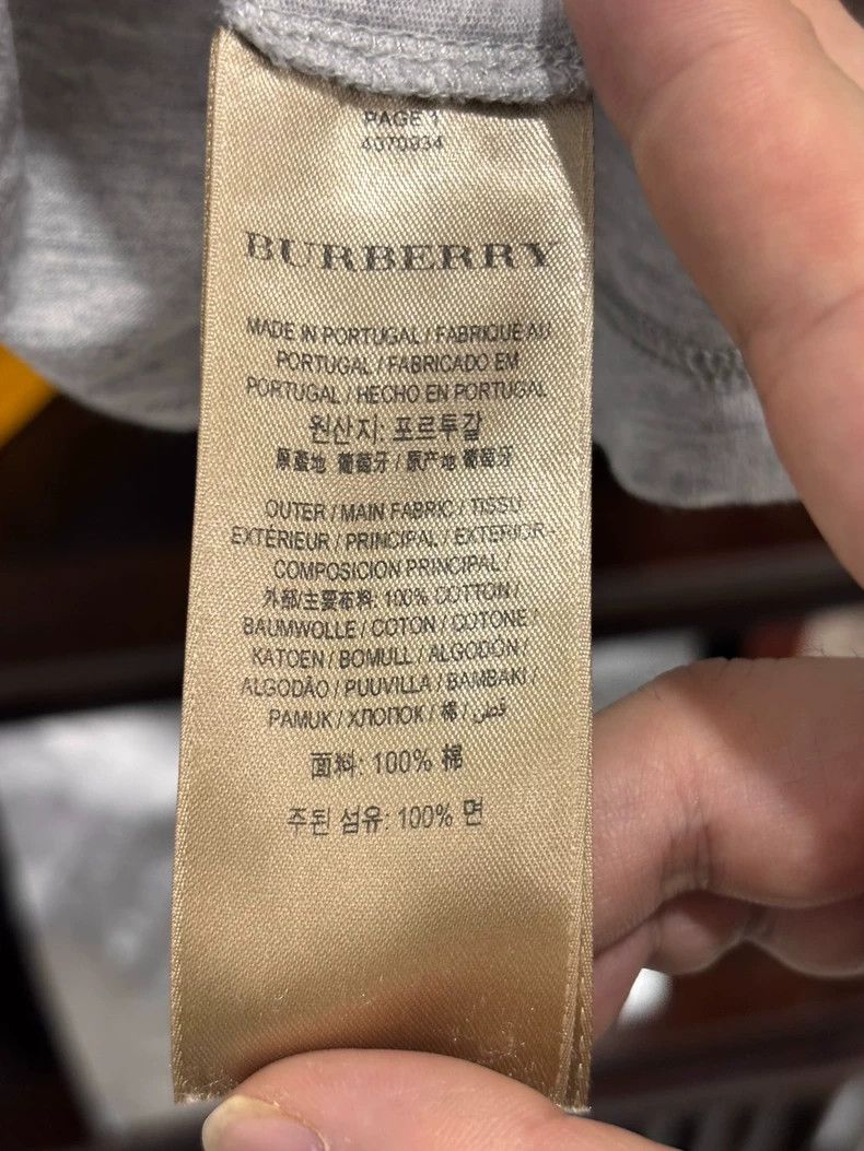 Burberry Burberry T-Shirt Size XXL Gray Color Size US XXL / EU 58 / 5 - 6 Thumbnail