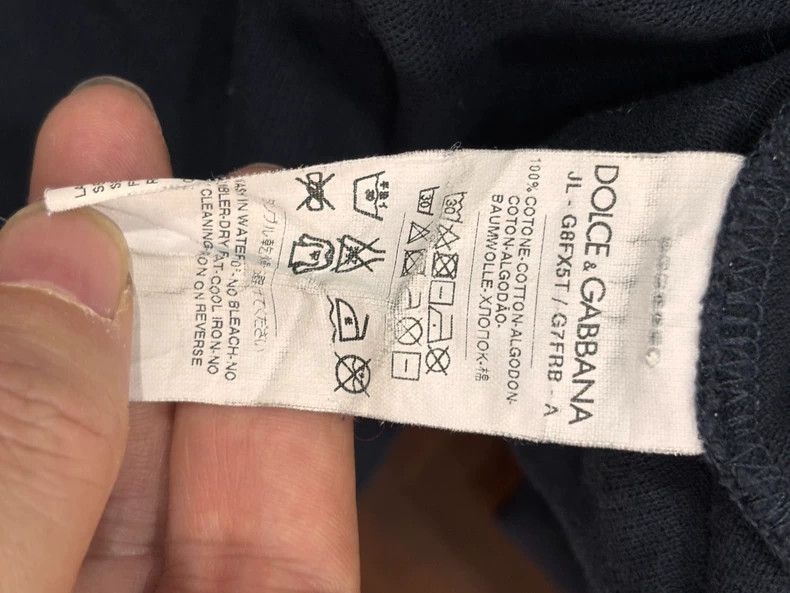 Dolce & Gabbana DG Short Sleeve Polo with Faded Collar Size US L / EU 52-54 / 3 - 6 Thumbnail