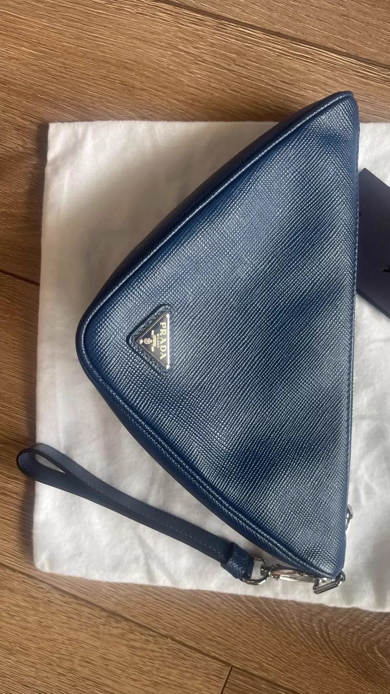 Prada New Prada Blue Handbag with Dust Bag Size ONE SIZE - 2 Thumbnail