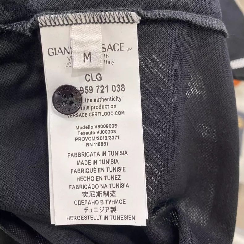 Versace Versace Medusa Black Polo Shirt M Size Size US M / EU 48-50 / 2 - 4 Thumbnail
