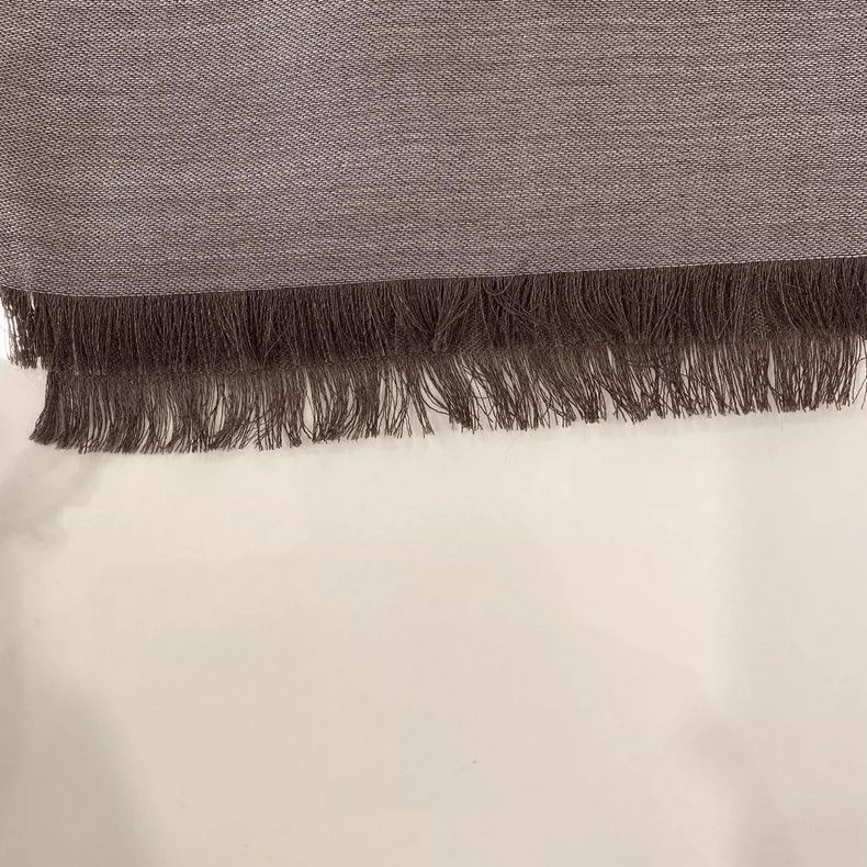 Gucci Gucci Double G Gray Scarf with Fringes Size ONE SIZE - 3 Thumbnail