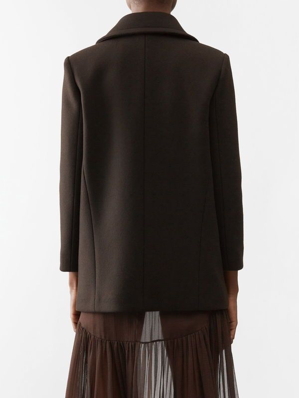 Saint Laurent Paris double-breasted peacoat in wool gabardine Size XL / US 12-14 / IT 48-50 - 2 Thumbnail