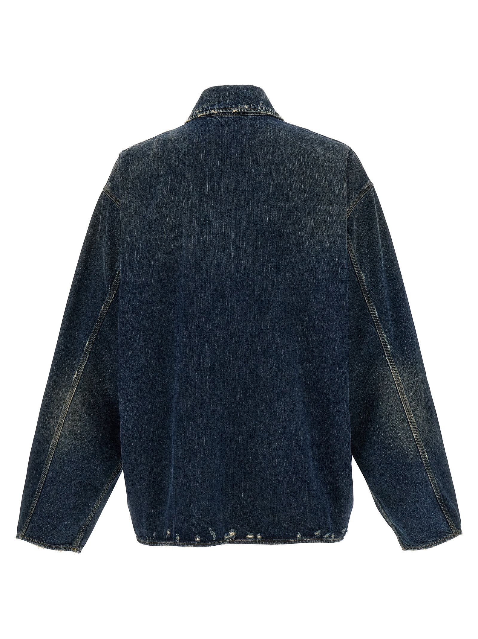 Balenciaga Denim Jacket With Used Effect Size US S / EU 44-46 / 1 - 2 Thumbnail
