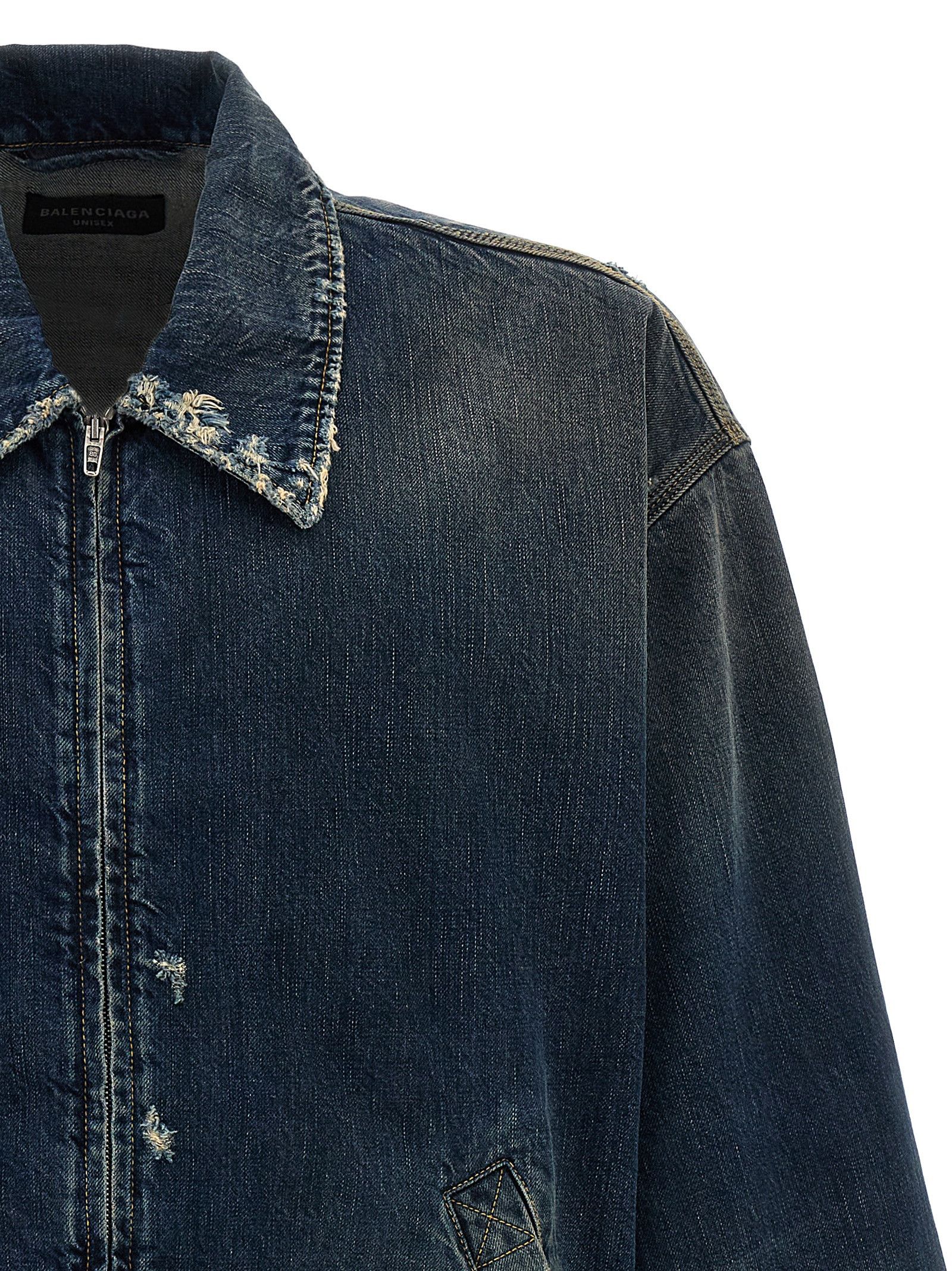 Balenciaga Denim Jacket With Used Effect Size US S / EU 44-46 / 1 - 3 Thumbnail