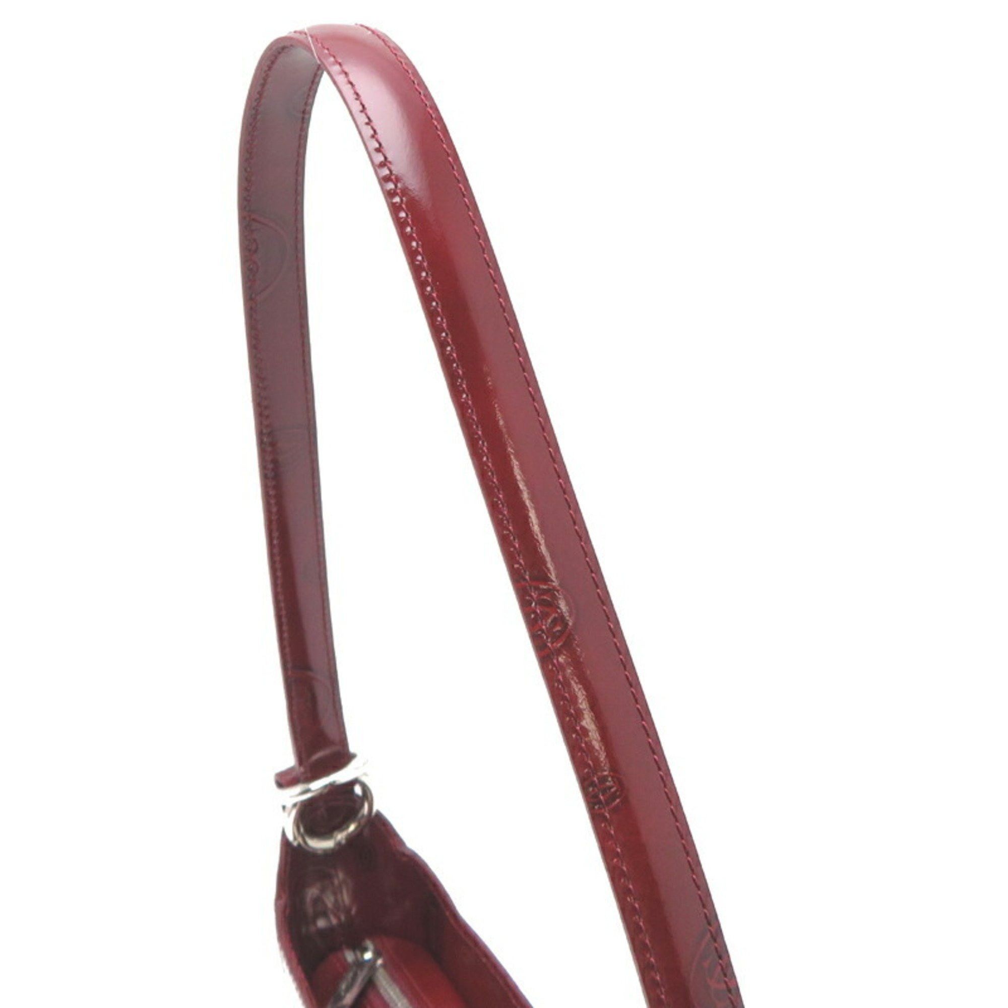 Cartier Cartier Happy Birthday Bag Women's Handbag Patent Leather Bordeaux Size ONE SIZE - 5 Thumbnail