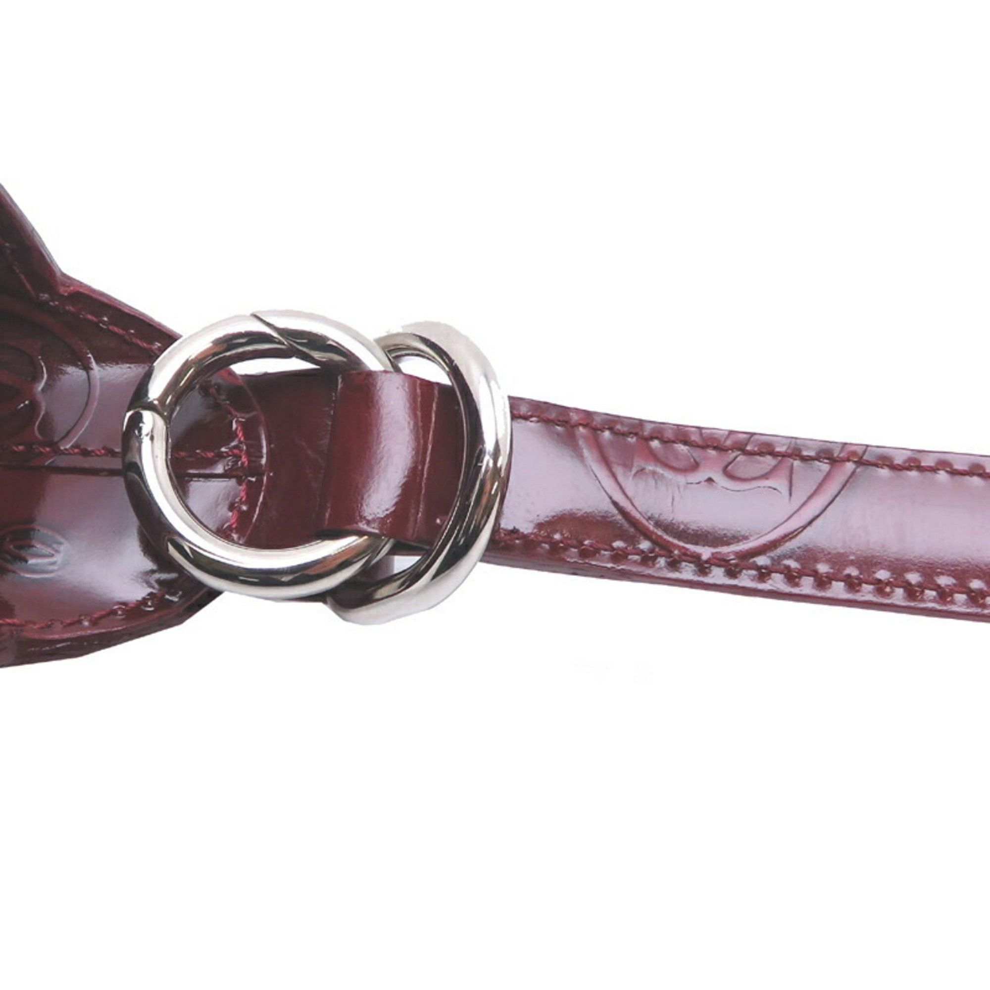 Cartier Cartier Happy Birthday Bag Women's Handbag Patent Leather Bordeaux Size ONE SIZE - 10 Thumbnail