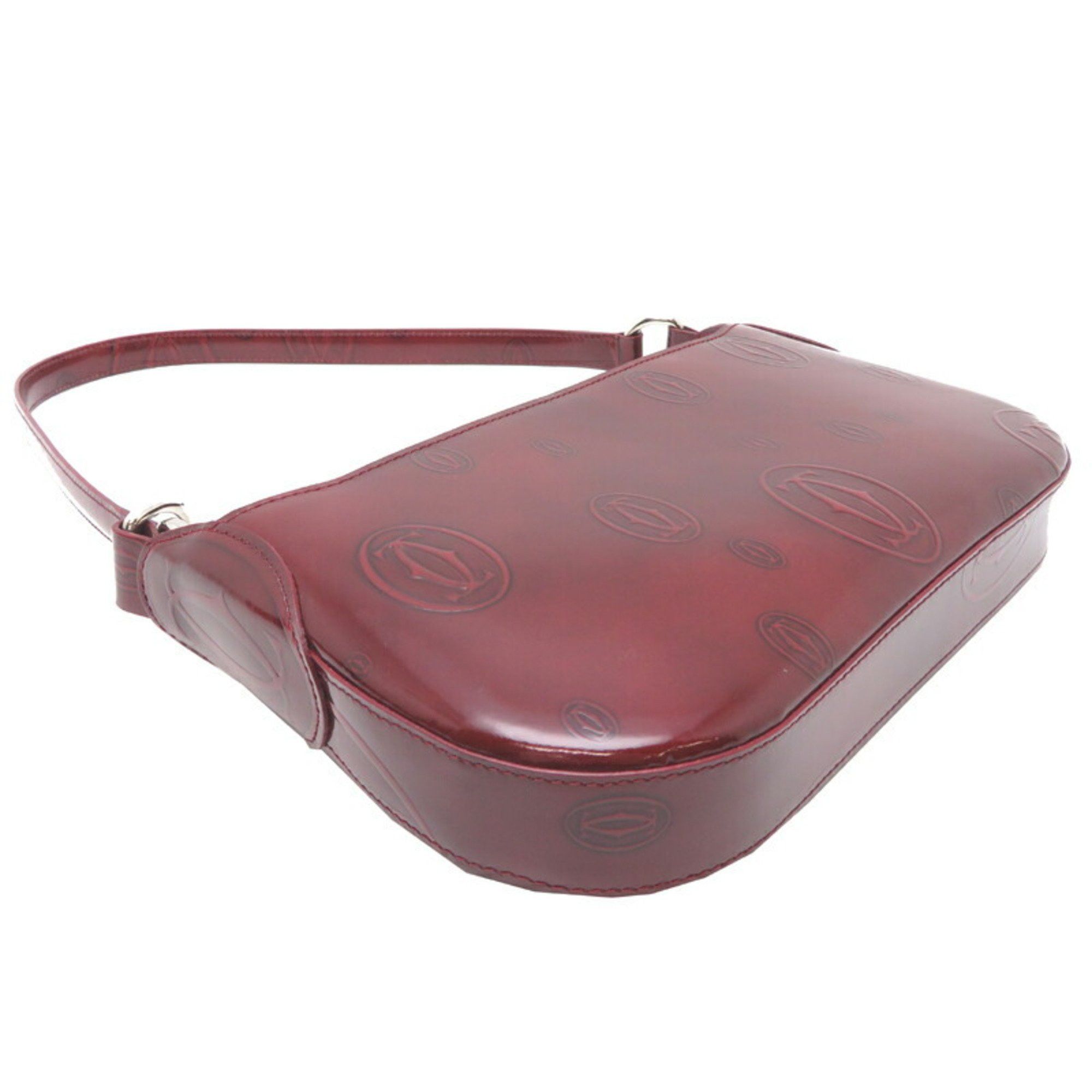 Cartier Cartier Happy Birthday Bag Women's Handbag Patent Leather Bordeaux Size ONE SIZE - 3 Thumbnail