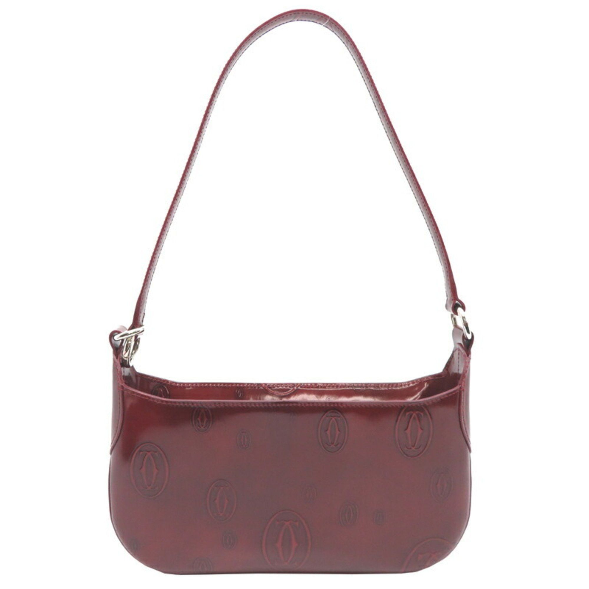 Cartier Cartier Happy Birthday Bag Women's Handbag Patent Leather Bordeaux Size ONE SIZE - 2 Thumbnail
