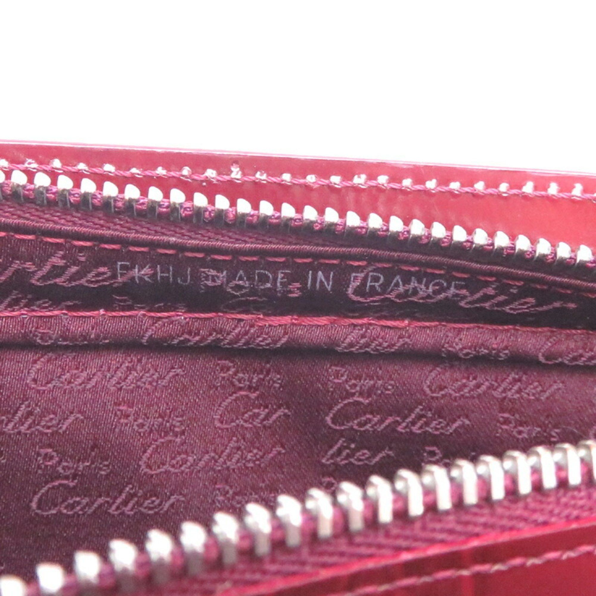 Cartier Cartier Happy Birthday Bag Women's Handbag Patent Leather Bordeaux Size ONE SIZE - 7 Thumbnail