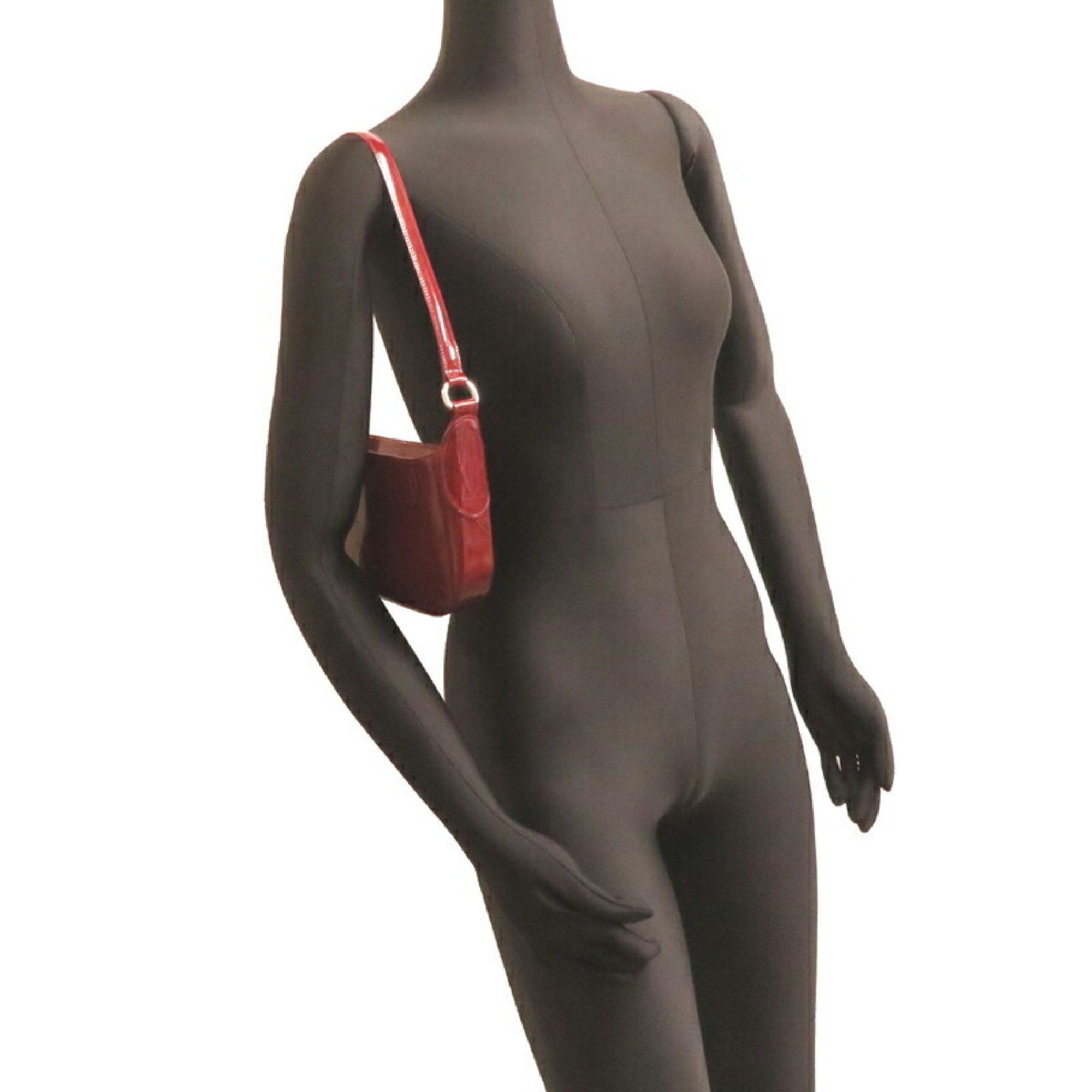 Cartier Cartier Happy Birthday Bag Women's Handbag Patent Leather Bordeaux Size ONE SIZE - 8 Thumbnail