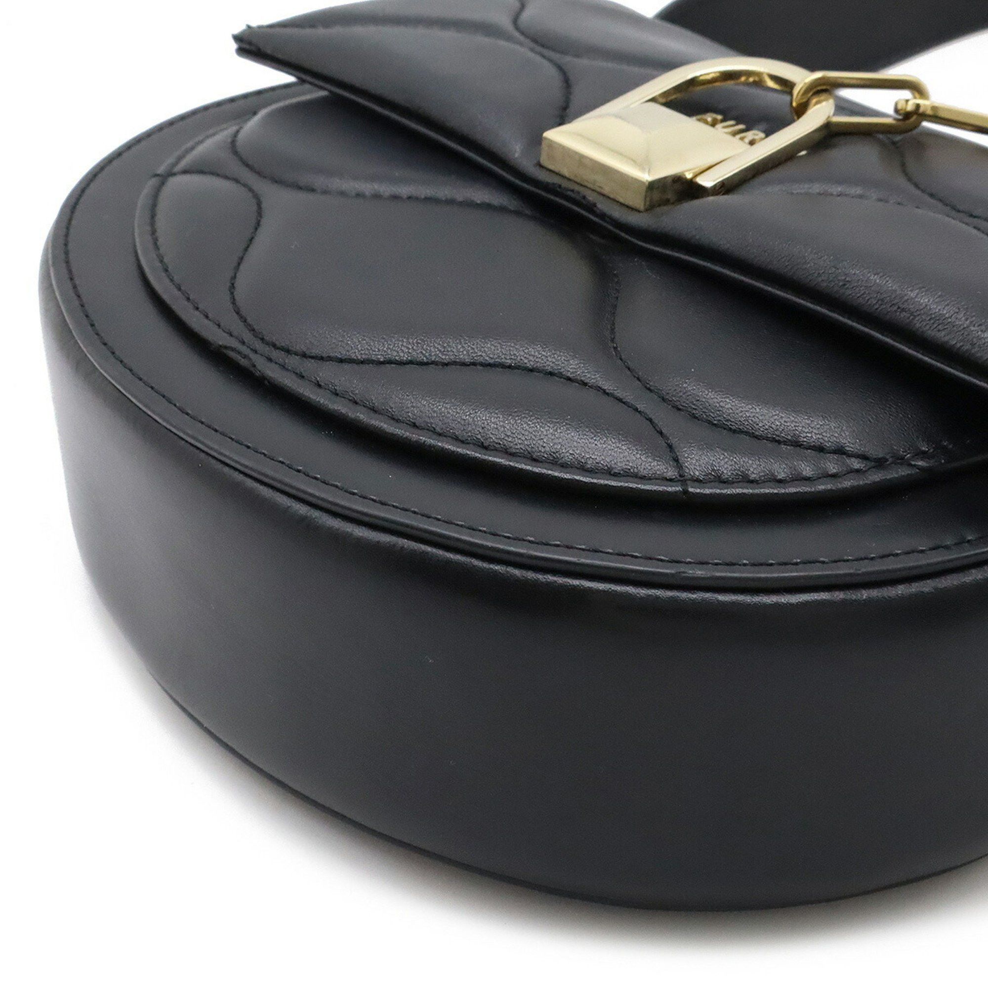 Furla FURLA Miss Mimi Mini Crossbody Shoulder Bag Pochette Clutch Quilted Leather Black Size ONE SIZE - 4 Thumbnail