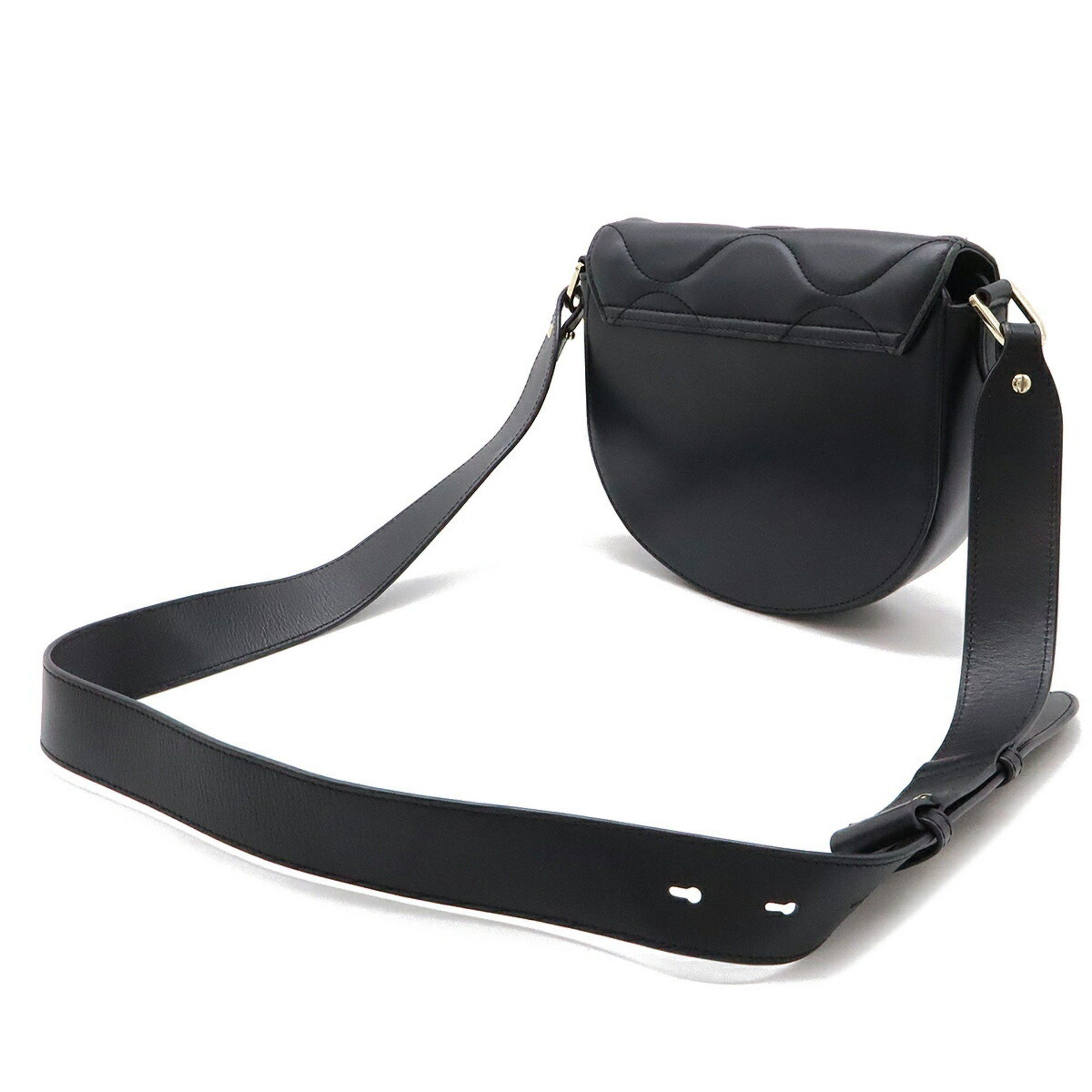 Furla FURLA Miss Mimi Mini Crossbody Shoulder Bag Pochette Clutch Quilted Leather Black Size ONE SIZE - 3 Thumbnail