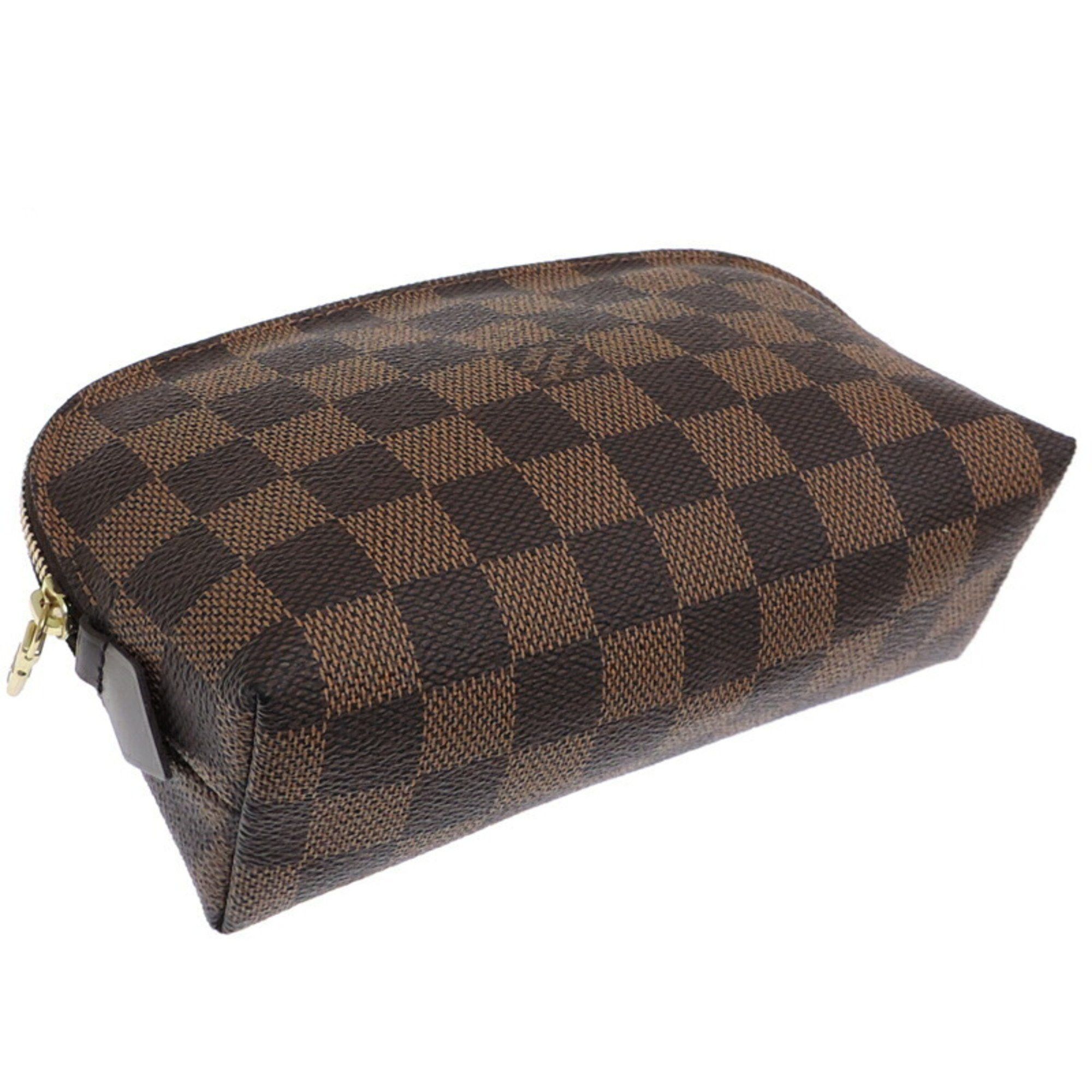 Louis Vuitton Louis Vuitton Pochette Tick PM Women's Pouch N47516 Damier Ebene (Brown) Size ONE SIZE - 3 Thumbnail