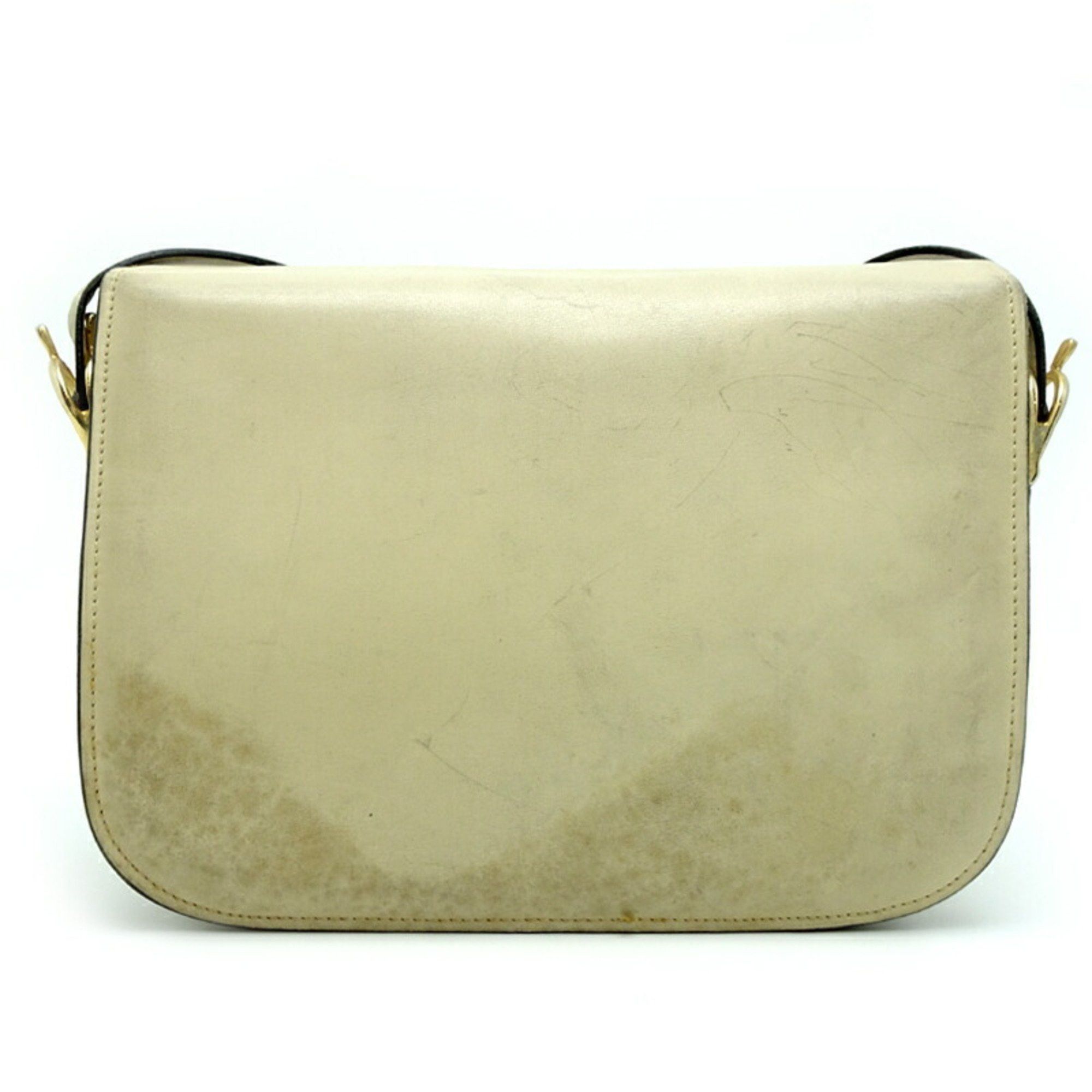Celine Celine Horsecarriage Women's Shoulder Bag Leather Ivory Size ONE SIZE - 2 Thumbnail
