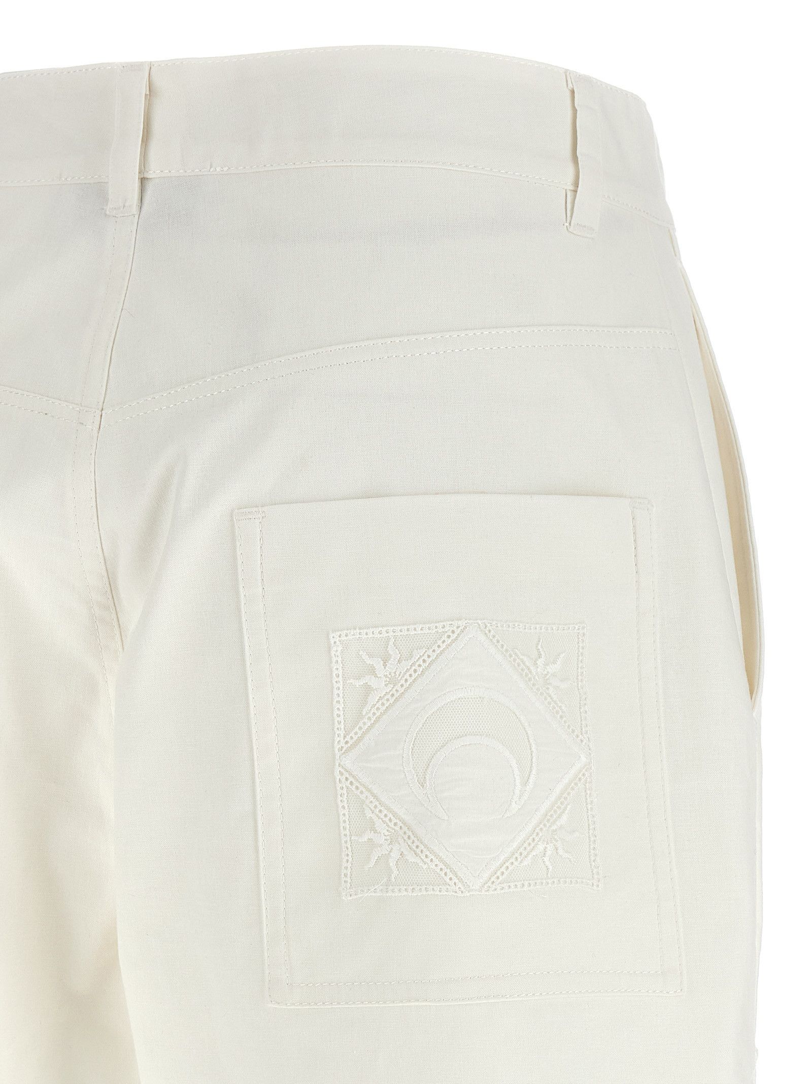 Marine Serre Cut-Out Embroidery Pants Size 33" - 4 Thumbnail