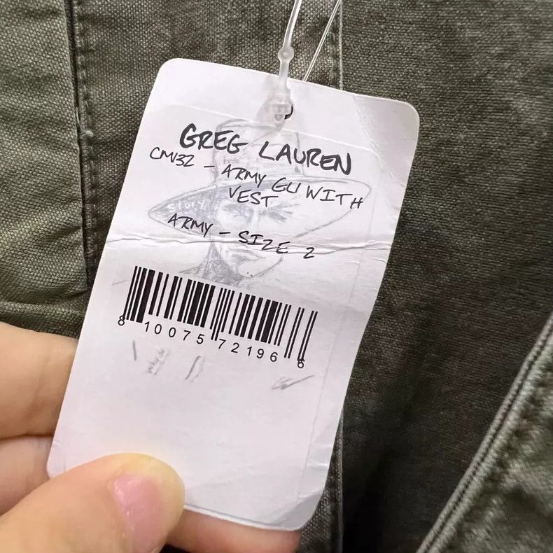 Greg Lauren Greg Lauren Olive Green Layered Jacket Size US M / EU 48-50 / 2 - 4 Thumbnail