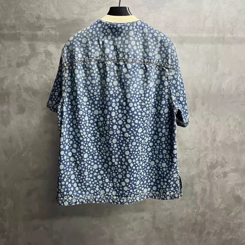 Louis Vuitton Louis Vuitton Polka Dot Short Sleeve Shirt Size US XL / EU 56 / 4 - 2 Thumbnail