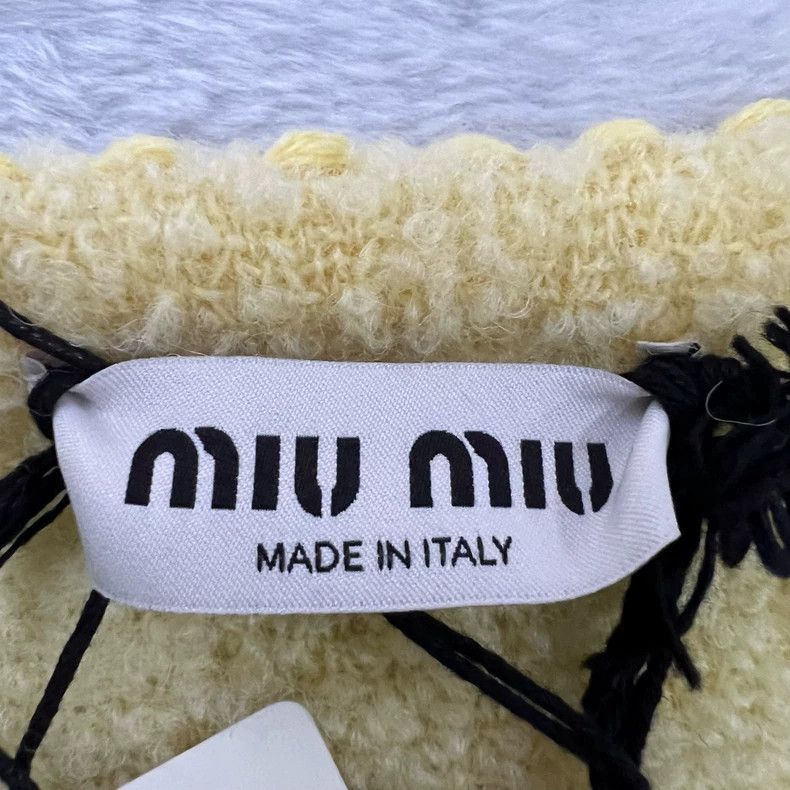 Miu Miu Miu Miu A-Line Pocket Skirt in Yellow Size US 40 / EU 56 - 4 Thumbnail