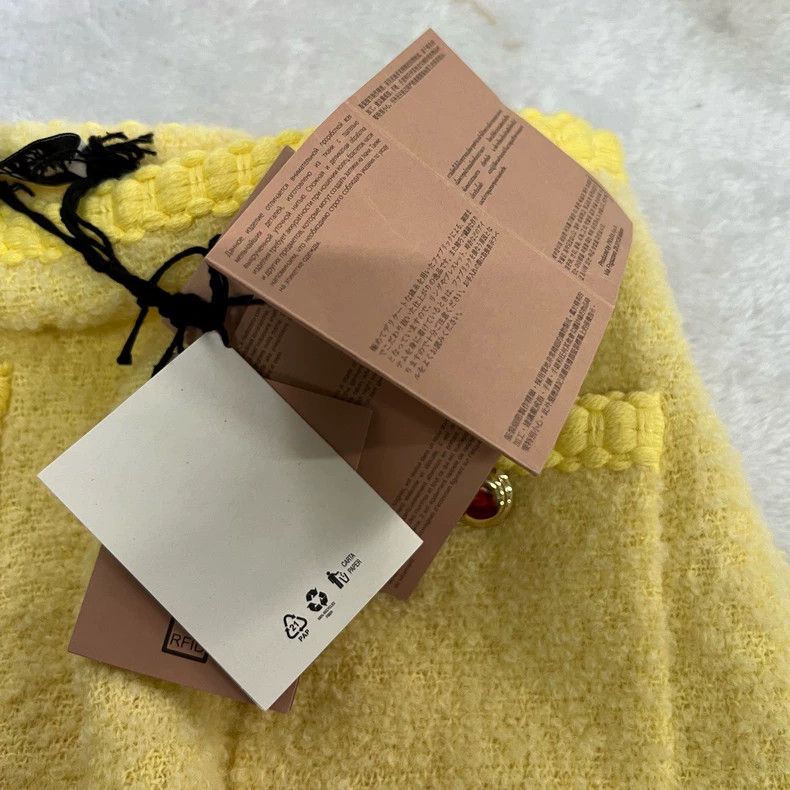 Miu Miu Miu Miu A-Line Pocket Skirt in Yellow Size US 40 / EU 56 - 2 Thumbnail