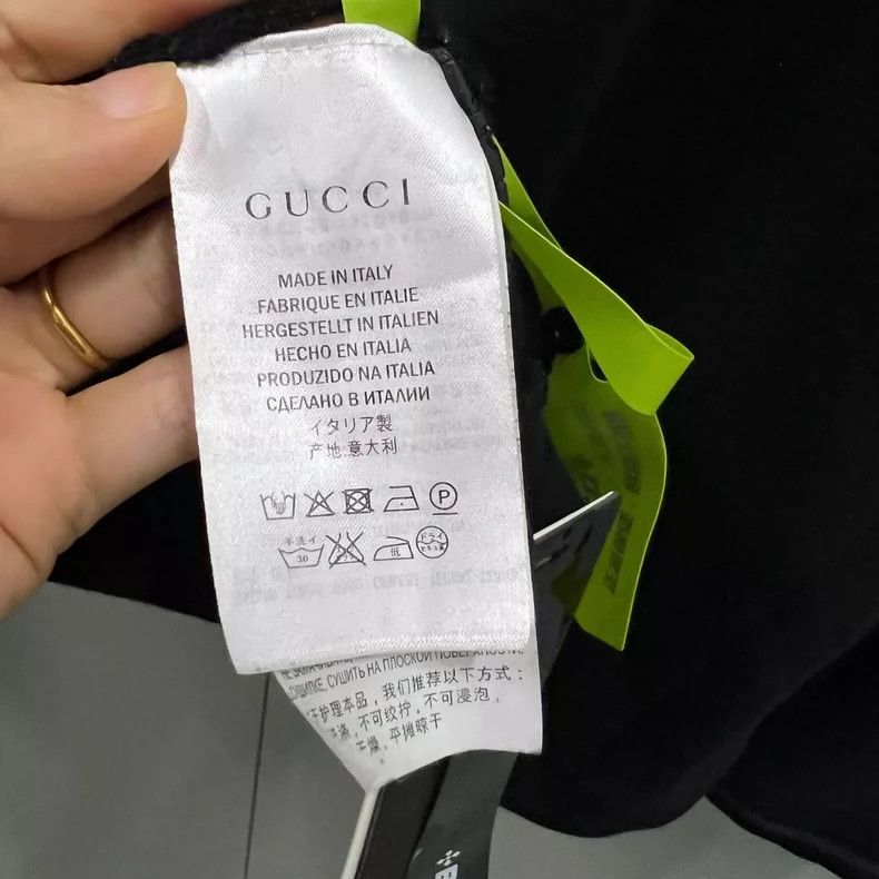 Gucci GUCCI Black Logo Embroidered Sweatshirt XXL Size US XXL / EU 58 / 5 - 3 Thumbnail