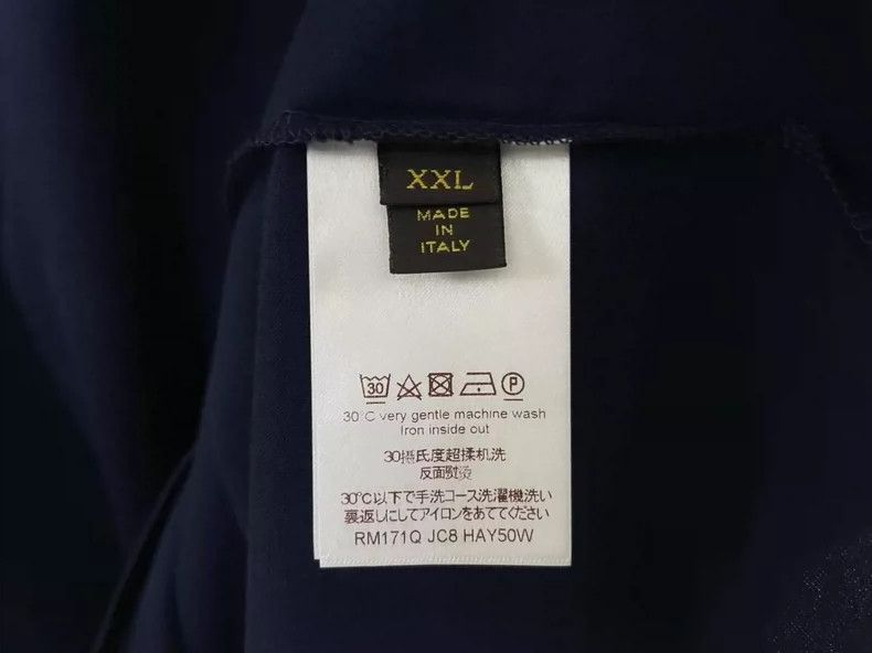 Louis Vuitton Louis Vuitton Deep Blue Short Sleeve Shirt Size US XXL / EU 58 / 5 - 3 Thumbnail