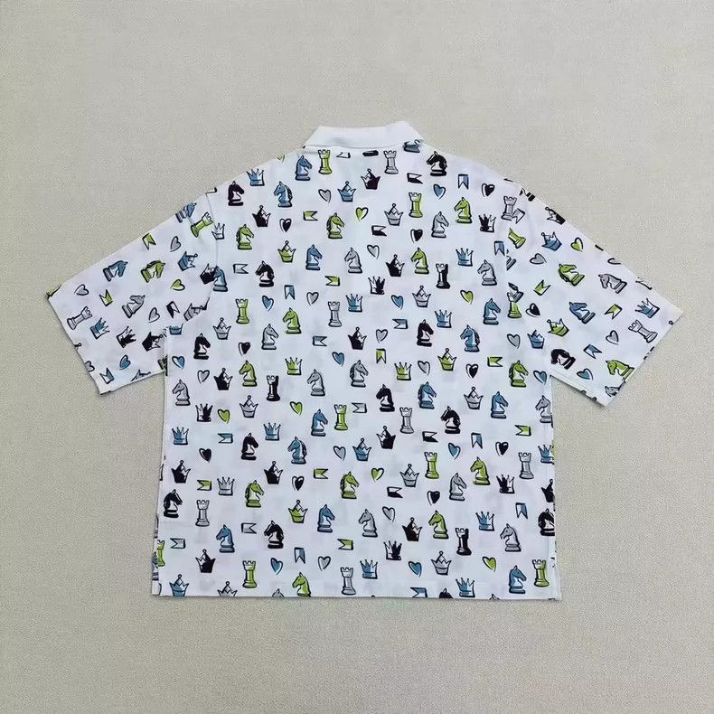 Hermes Hermes Chess Short Sleeve Polo Shirt Size US XL / EU 56 / 4 - 2 Thumbnail