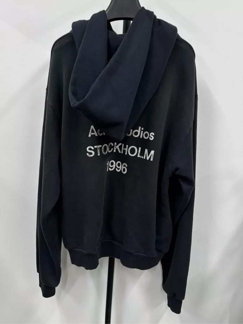 Acne Studios Acne Studios Black Hooded Sweatshirt Size S Size US S / EU 44-46 / 1 - 2 Thumbnail