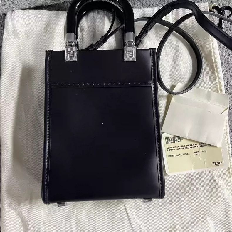 Fendi Fendi Black Mini Bag with Detachable Strap Size ONE SIZE - 5 Thumbnail