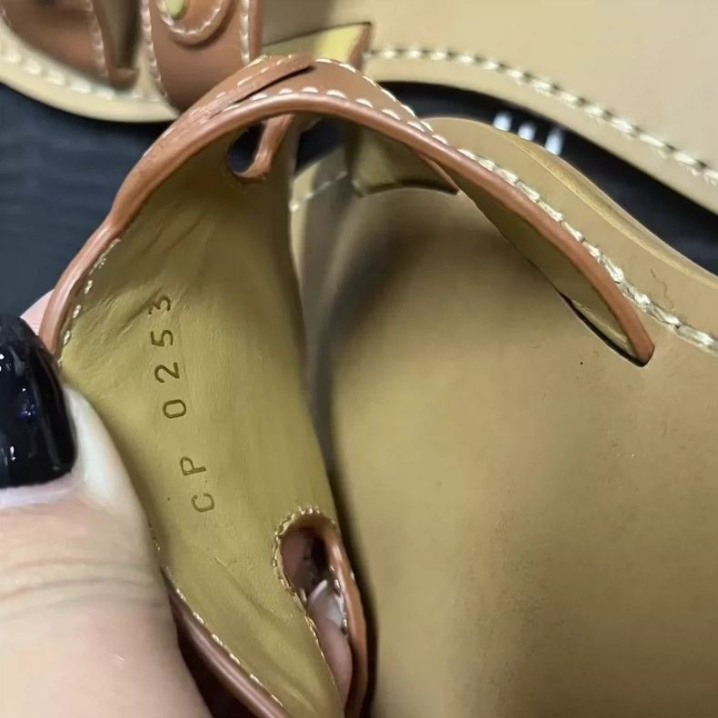 Celine Celine Brown Slip-On Sandals Size 36/37.5 Size US 5.5 / EU 38 - 4 Thumbnail