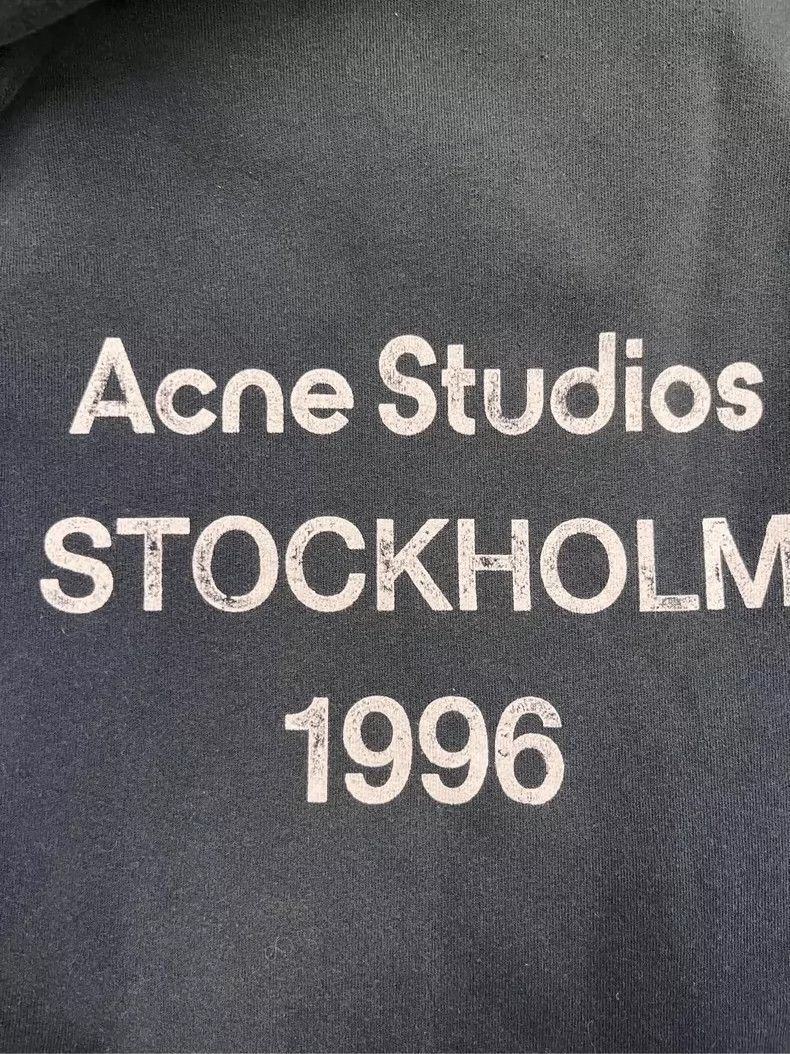 Acne Studios Acne Studios Black Hooded Long Sleeve Sweatshirt Size US S / EU 44-46 / 1 - 4 Thumbnail