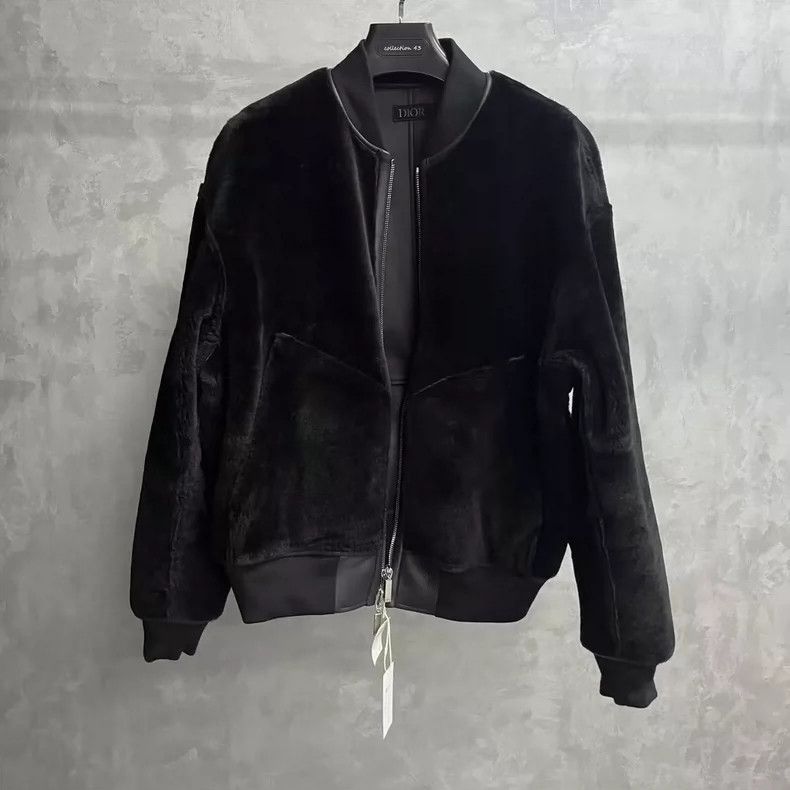 Dior Black Long Sleeve Zip Leather Jacket Size US XXL / EU 58 / 5 - 5 Thumbnail