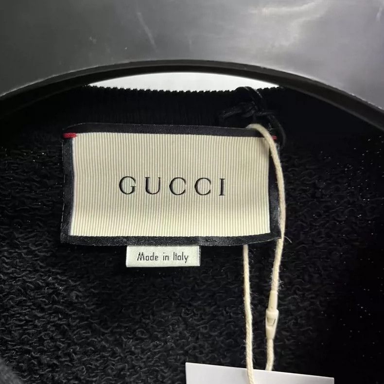 Gucci Gucci Black Logo Print Long Sleeve Sweatshirt Size US S / EU 44-46 / 1 - 3 Thumbnail