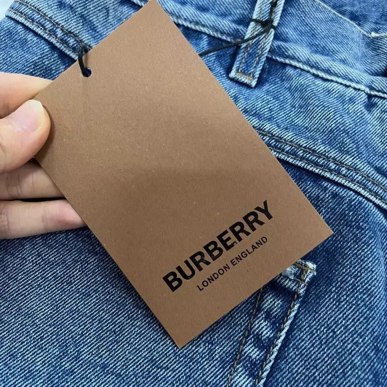Burberry Burberry Blue Logo Denim Pants Size 40 Size US 40 / EU 56 - 5 Thumbnail