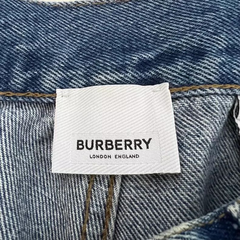 Burberry Burberry Blue Logo Denim Pants Size 40 Size US 40 / EU 56 - 4 Thumbnail