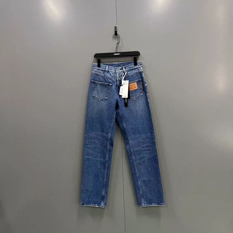 Burberry Burberry Blue Logo Denim Pants Size 40 Size US 40 / EU 56 - 2 Thumbnail