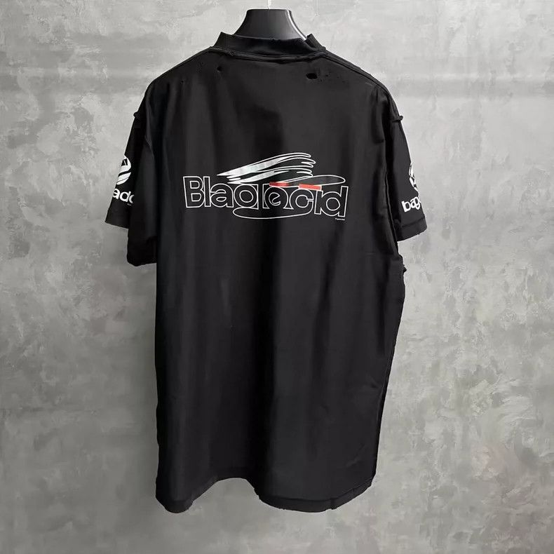 Balenciaga Balenciaga Black Logo Print Short Sleeve T-Shirt Size US S / EU 44-46 / 1 - 2 Thumbnail