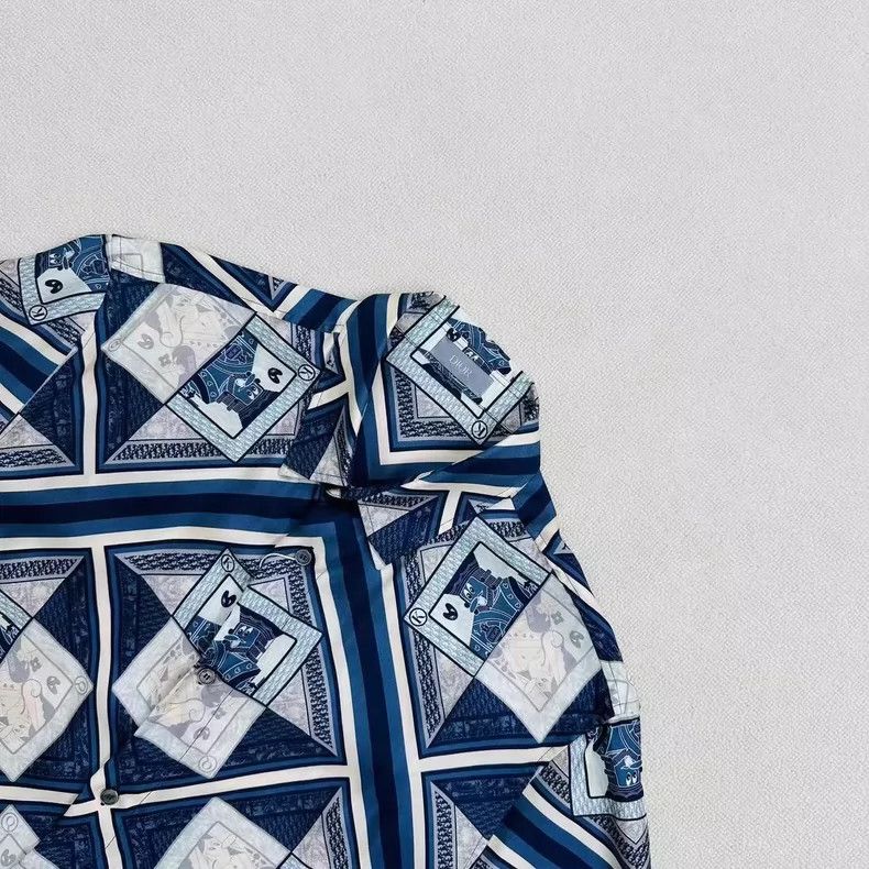 Dior Dior Poker Pattern Short Sleeve Shirt Size US M / EU 48-50 / 2 - 4 Thumbnail