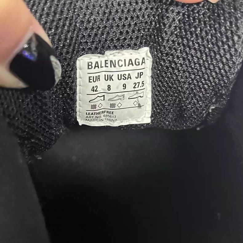 Balenciaga Balenciaga Black Retro Low-Top Sneakers Size US 9 / EU 42 - 4 Thumbnail