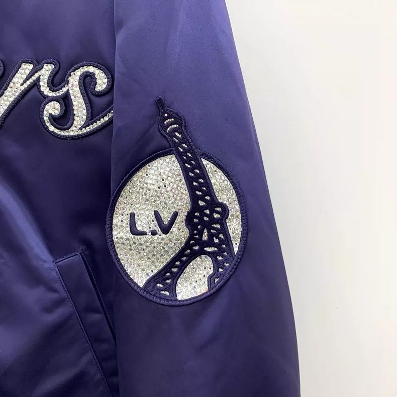 Louis Vuitton Louis Vuitton Logo Blue Long Sleeve Jacket Size US XXL / EU 58 / 5 - 5 Thumbnail
